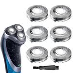 Golden Lotus Creations HQ8 Replacement Heads, Compatible with Philips Norelco HQ8 Aquatec Shavers, Razor Blades for PT720 AT880 AT810 Heads, Norelco HQ8 Blades, HQ8 Norelco Replacement Heads 6-pc Pack