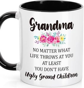 LEJIAJINW Gifts for Grandma Birthday Christmas Presents Funny Grandma Stocking Stuffers for Granny Grandmother Gigi Nana Mimi Nini, on Mothers Day, Valentine's Day, Retirement - 11 Oz Mug