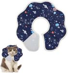 Soft Cat Cone Collar Soft Cat Recovery Collars & Cones Pet Recovery Collar Adjustable Anti-Lick Cat Recovery Collar After Surgery Protective Cute Small Cat Wound Healing Recovery Collar(S)