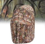 XProudeer Hunting Blind Hunting Chair Ground Blind See Through Deer Blinds Portable Camouflage Pop Up Blinds