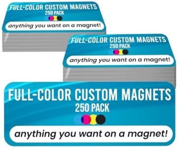 Magnet Me Up Custom 10x3 Inch Rectangle Magnet, 250 Pack, Customizable for Businesses, Personal Use, Choose Your Text, Upload Image, Magnetic Vinyl for Car and Any Magnetic Surface, Crafted in USA