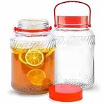 1 Gallon Glass Jar With Lid (2 Pack
