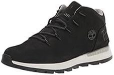 Timberland Women's Sprint Trekker Mid Hiking Boot, Black Nubuck, 11