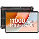 OUKITEL Rugged Tablet Android 13 RT5 11000mAh Waterproof Tablet,14GB+256B Android Tablets 1TB Expandable