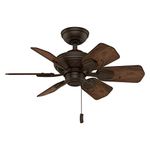 Casablanca Fan Company 59525 Wailea 31-Inch Brushed Cocoa Ceiling Fan with Six Dark Walnut Blades