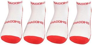 NRL St George Illawarra Dragons High Performance Sport Ankle Socks 4 pair (7-11m)