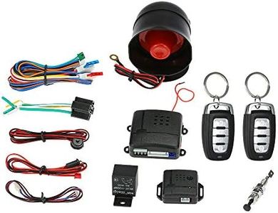 JulyCrab Universal Car Vehicle Security System Burglar Alarm Protection Anti-theft System 2 Remote