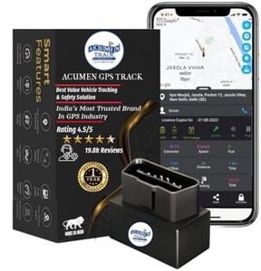 Acumen OBD Tracker - Hidden -GPS Tracker Device for Car with Voice Monitoring, (Made in India) (1 Year Android & iOS Subscription)