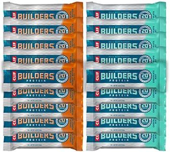 Clif Bar - Builder's Protein Bar Variety Pack, 20g of Protein (Chocolate Mint & Chocolate Peanut Butter) - 18 Count