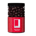 Rita Farhi Dark Chocolate Covered Coffee Beans in a Gift Jar - Chocolate Espresso Beans - 290 grams - Palm Oil Free