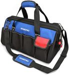 WORKPRO 18-inch Close Top Wide Mouth Storage Tool Bag with Adjustable Shoulder Strap, Sturdy Bottom