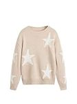 WDIRARA Girl's Star Pattern Round N