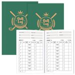 Glenmal 2 Pcs Golf Scorecard Notebook Golf Pocket Yardage Book 50 Pages Golf Notepad Log Book Journal Notebook for Sports and Outdoor Golfing playing Golf Club Accessories Men Women