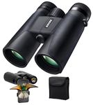 Ghime Binoculars for Long Distance, Ultra HD Binoculars for Bird Watching, Safari, Trekking with Phone Adapter and Storage Bag, 12x42 Zoom, Bright BAK 4 Glass, Range 2000 Meter (12 x 42)