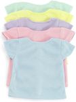 Fits 18 American Girl Dolls | Rainbow T-Shirts Set 5 Different Colors | 18 Inch Doll Clothes | Gift-boxed!