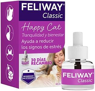 Feliway Feline Pheromone Diffuser Refill for Cat Anxiety and Stress Relief, 48ml