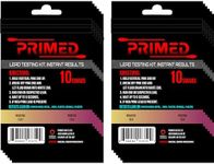 PRIMED Lead Test Kit - Rapid Testing Kit for Lead Detection - 10 Pre-Activated Swabs | at Home Use Rapid Test | No External Indgredients Required