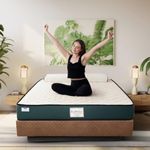 DREAMZEE Vilasa™ - Globally Certified 100% Natural Latex Monozone - Luxury Organic Mattress with Anti-Bacterial Shield - Medium Comfort (72x48x5 Inches)