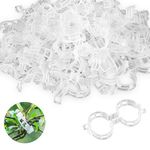 GLUN® Plant Support Garden Clips for Support, 100 Piece Pack, Durable Crop Clips Grow Upright and Make Plants Healthier Plastic Clips