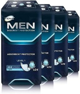 TENA for Men Level 1 Incontinence Protector Maximum Guard Incontinence Pad for Men (4 Pack of 96)
