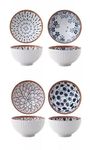 Agabani Japanese Ceramic Big Bowl Gift Set Porcelain Coconut Soup Salad Serving Mixing Bowls for Restaurant Kitchen Utensils