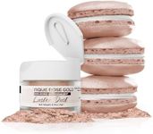 Luster Dust - Antique Rose Gold (4g 1x Jar) | Edible Vegan Dust & Paint for Cake Decorating, Ice Cream and Desserts by Bakell