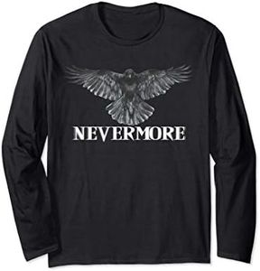 Corbeau Nevermore Poésie Halloween Edgar Allan Poe Manche Longue