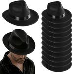 Funny Party Hats Black Fedora Gangs