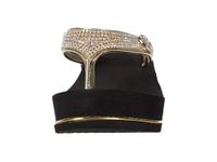 GUESS Women's Sarraly Wedge Sandal, Gold 771, 8