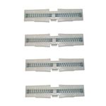 newlifeapp 1107 (Pack of 4) Plastic Top Slider/Glide for Bi-Fold Closet Door Nylon with 2 Springs. Size: 4" Length x 3/8" Thickness