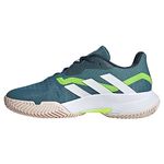 adidas Women's Courtjam Control W Shoes-Low (Non Football), Arctic Fusion FTWR White Lucid Lemon, 6.5 UK