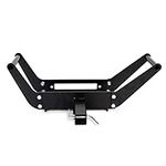 ECOTRIC 10" x 4 1/2" Cradle Winch Mount Mounting Plate 8000-13,000 Lb Capacity Winch Mounting Hitch Receiver Recovery Winches Foldable