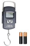 UrbanBite Weight Machine for Luggage 50kg Weighing Scale Electronic Portable Digital LED Screen Luggage Weight Scale for Home Shop Traveling Suitcase Cylinder Hanging Scale machine With Free Batteries