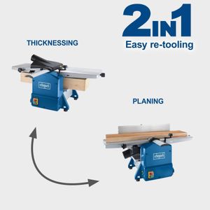 Scheppach Planer Thicknesser HMS1070 – 254mm Benchtop Woodworking Tool