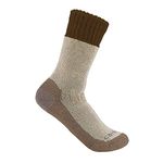 Carhartt Men's Schwere Stiefelsocken aus Synthetischem Wollgemisch Socks, Brown, L