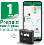 Tracki GPS Tracker for Vehicles No Monthly fee, USA Made Tech. 4G LTE Car GPS Tracking Device. Unlimited Distance, US & Worldwide. Small Portable Real time Mini Magnetic. with 12 Month Subscription