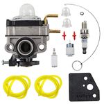 Carbhub 753-06220 Carburetor for Troy Bilt Built TB575EC TB525EC Curve Shaft Gas String Trimmer 575EC Carb MTD 753-06220A Parts Kit