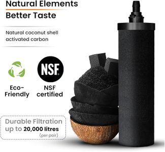 PHOENIX GRAVITY 6L Stainless Steel Water Filter – 2 Carbon Cartridges, NSF Certified