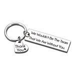 Boss Manager Supervisor Team Leader Appreciation Gifts for Women Men Thank You Keychain Gift for Soccer Baseball Swimming Coach Leader Coworker Leaving Going Away Retirement Birthday Christmas Gift