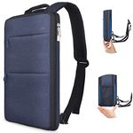 ZINZ Slim & Expandable Laptop Backpack 15 15.6 16 Inch Sleeve with USB Port, Spill-Resistant Notebooks Bag Case for Most 14-16 Inch MacBooks Surface-Books Dell HP Lenovo Asus Computers,B01L01