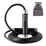 AUTUWT Weighted Skipping Rope 1LB,Heavy Jump Rope 3M Adjustable Length Bearing Tangle-Free Skipping Ropes For Adult Fitness,CrossFit, Boxing, MMA, Fitness Workout, Cardio Exercise