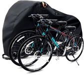 Ohuhu Bike Cover for 1-3 Bikes 210T Extra Heavy Duty Upgrade Waterproof Bicycle Cover Anti-UV with All Season Protection Outdoor Storage for Mountain Bike Road Bike Electric Bike Beach Cruiser Bike