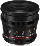 Rokinon DS50M-C Cine DS 50 mm T1.5 AS IF UMC Full Frame Cine Lens for Canon EF Cameras - Fixed