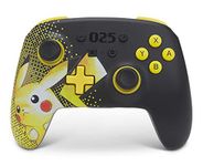 PowerA Enhanced Wireless Controller for Nintendo Switch - Pikachu 025, Nintendo Switch - OLED Model, Nintendo Switch Lite, Gamepad, Game Controller, Bluetooth Controller, Officially Licensed