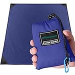 Odoland Hiking Blanket 180 x 160 cm Pocket Blanket Waterproof Heatproof Sandproof Thin Ground Sheet - Lightweight Foldable Beach Mat for Outdoor Camping, Travel, Hiking, Picnic for 2-4 People