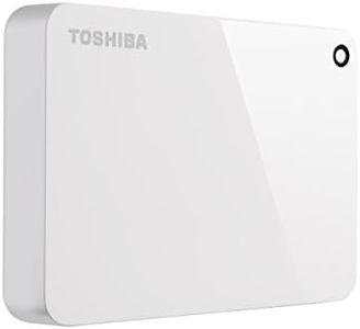 Toshiba Canvio Advance 3TB Portable External Hard Drive USB 3.0, White (HDTC930XW3CA)