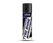 Vista Auto Care Tyre Shine 500 ml for Car & Bike | Prevents Fading and Cracks | Long Lasting Deep Black Tyre Shiner