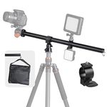 TARION Camera Tripod Boom Arm Aluminum Alloy Extension Arm 57cm Center Column External 360° Rotatable with Counterweight Sandbag for Overhead Photography and Filming (Camera Boom Arm)