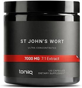 1,000mg Ultra High Strength St. John's Wort Capsules (Non-GMO) - 7X Concentrated Extract - 0.3% Hypericin - Highly Purified and Bioavailable - 120 Capsules