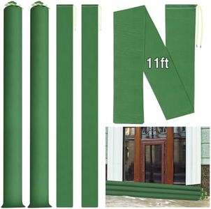 Threan 2 Pcs Long Canvas Sandbags Flood Protection Thickened Reusable Sand Bags Rain Wind Flood Barrier Water Barrier Tube Sandbags for Door Window Rain Water Flood Control(11ft)